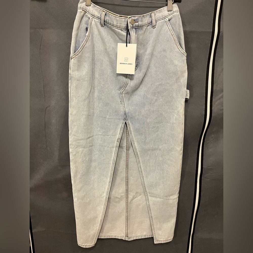 Women's Gray Denim Skirt
